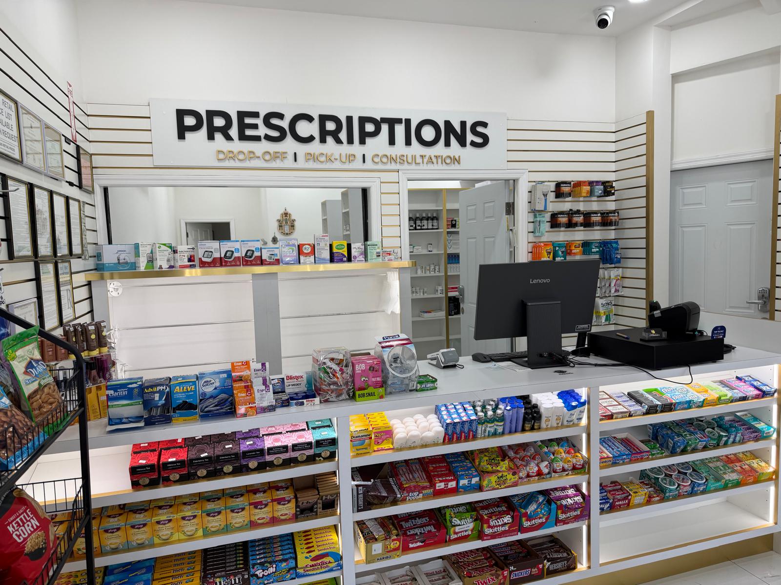 Prescription tablets and capsules ready to fill